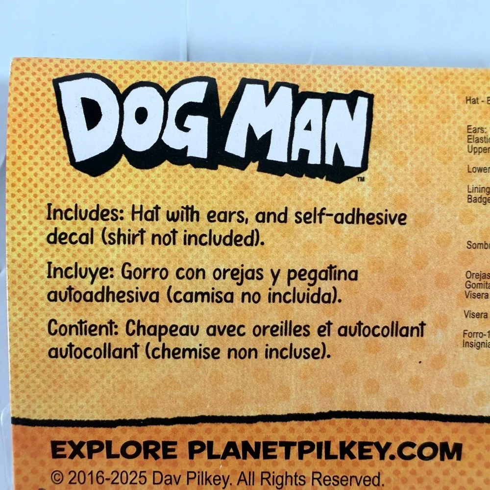 Disguise Dog Man Costume Accessory Kit Hat Ears Decal Kids 4+